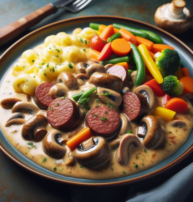 Vegetarisk Korv Stroganoff Recept